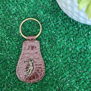 Genuine leather key fob